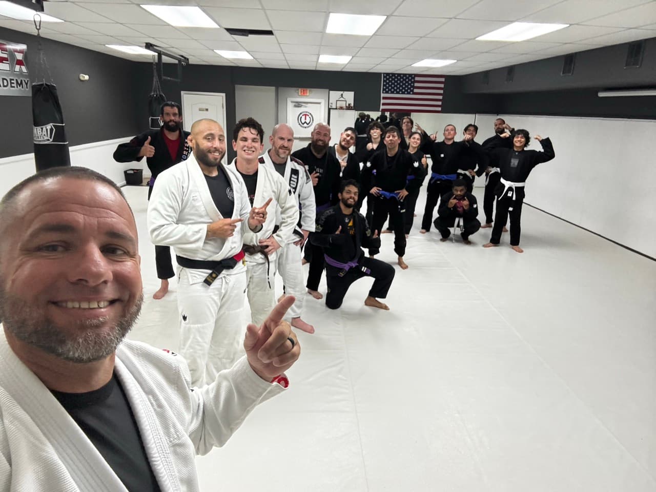 Adult BJJ training at Vortex Jiu Jitsu Academy