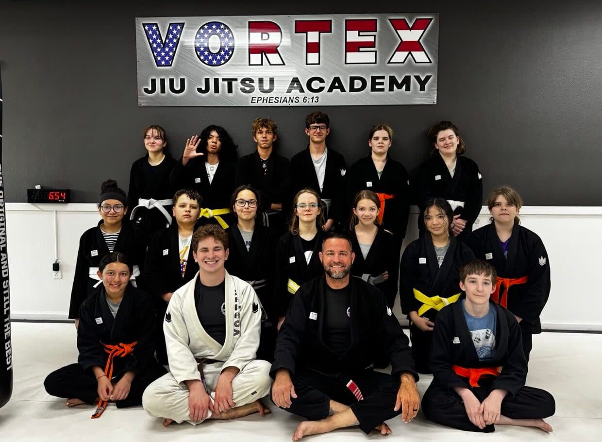 Teens (12–16) training at Vortex Jiu Jitsu Academy